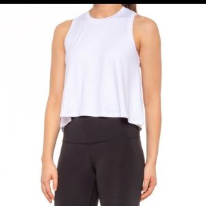 Kyodan white crop tank size small